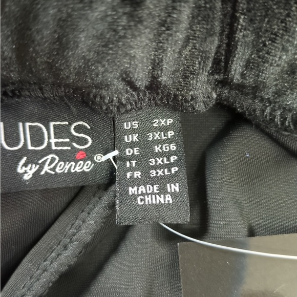 Attitudes by Renee Velvet Wide Leg Knit Pants - Picture 8 of 10